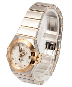 Alternative view of HandMade The Ladies Omega Constellation Mother of Pearl Diamond Dial