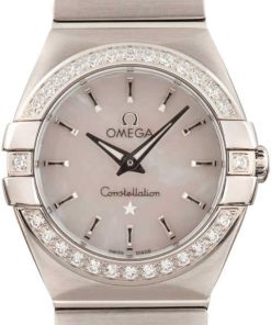 HandMade The Ladies Omega Constellation White Mother of Pearl