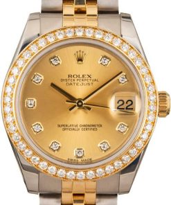 HandMade The Ladies Rolex Datejust 178383 Diamond Dial & Bezel