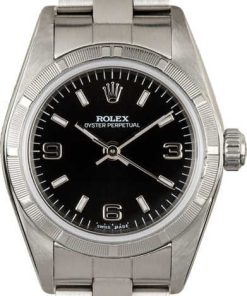 HandMade The Ladies Rolex Oyster Perpetual 76030 Black Dial