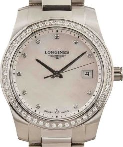 HandMade The Ladies Longines Conquest Diamond Dial & Bezel