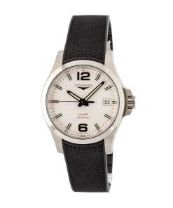 Alternative view of HandMade The Longines Conquest V.H.P Stainless Steel on Rubber Strap