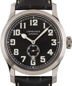 HandMade The Longines Heritage Military Black Arabic Dial