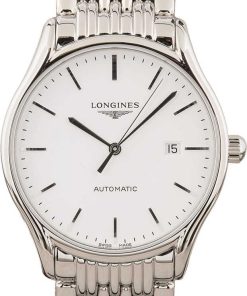 HandMade The Mens Longines Lyre Stainless Steel White Dial