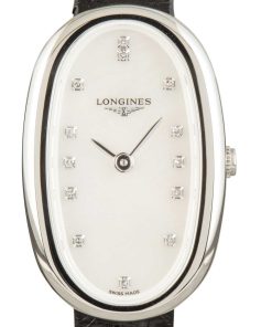 HandMade The Longines Symphonette Stainless Steel on Leather Strap