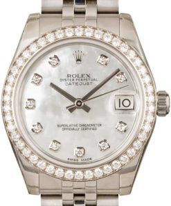 HandMade The Rolex Datejust 178384 MOP Diamond Dial & Bezel