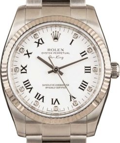HandMade The Rolex Air-King 114234 White Diamond Dial