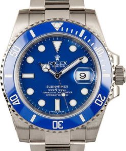 HandMade The Rolex Submariner 116619 White Gold Ceramic Blue Bezel
