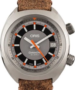 HandMade The Mens Oris Chronoris Date Grey Dial