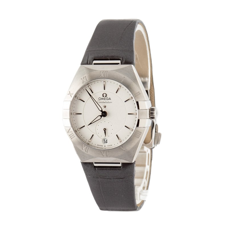 HandMade The Omega Constellation Steel on Leather Silver Dial - Image 2