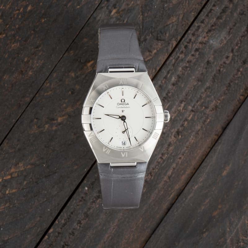 HandMade The Omega Constellation Steel on Leather Silver Dial - Image 5
