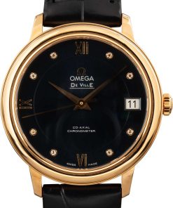 HandMade The Omega De Ville Prestige Blue Diamond Dial