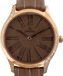 HandMade The Omega De Ville Tresor Sedna Gold Brown Roman Dial