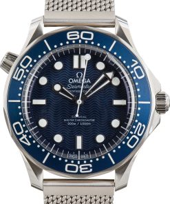 HandMade The Omega Seamaster Diver 300M James Bond 60th Anniversary Blue Dial