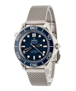 Alternative view of HandMade The Omega Seamaster Diver 300M Blue Dial James Bond 60th Anniversary