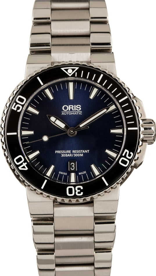 HandMade The Oris Aquis Date Green Dial Steel