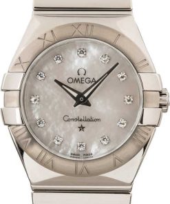 HandMade The Womens Omega Constellation Mother of Pearl Diamond Dial