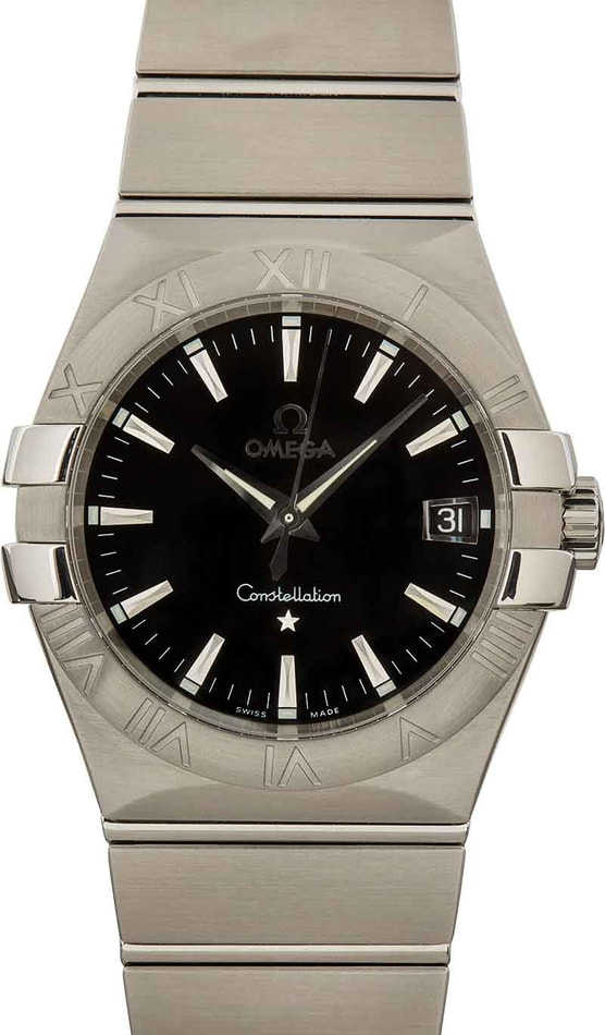 HandMade The Omega Constellation Stainless Steel Black Dial