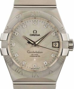 HandMade The Omega Constellation Silver & Diamond Dial