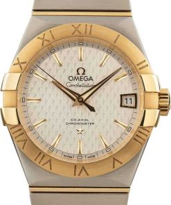HandMade The Omega Constellation 18k Yellow Gold & Stainless Steel