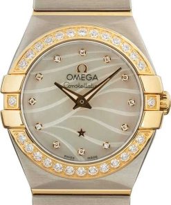 HandMade The Omega Constellation Wavy Diamond Mother of Pearl Dial