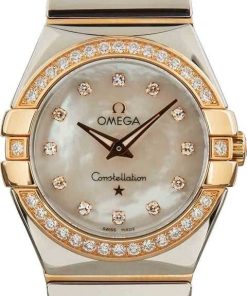 HandMade The Ladies Omega Constellation Red Gold & Steel