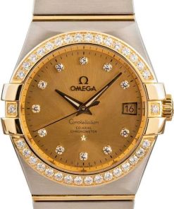 HandMade The Omega Constellation Diamond Bezel & Champagne Dial