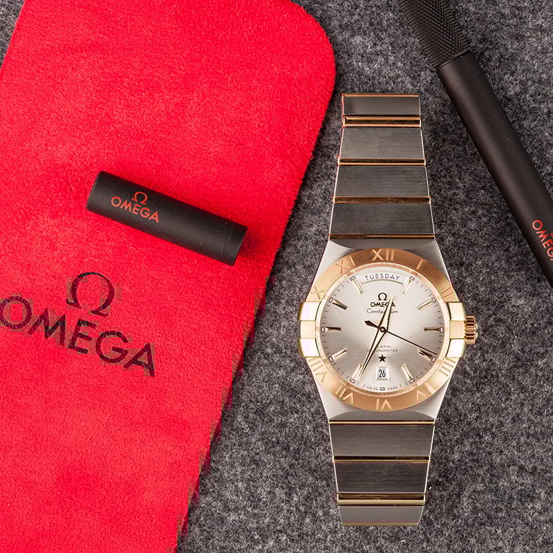 HandMade The New Omega Constellation Two Tone Silver Dial - Image 6