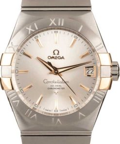 HandMade The Omega Constellation Steel & Red Gold Silver Dial