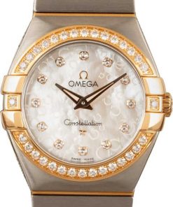 HandMade The Ladies Omega Constellation Steel & Red Gold