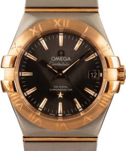 HandMade The Omega Constellation Stainless Steel & Red Gold Grey Dial