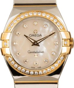 HandMade The Omega Constellation Mother of Pearl Diamond Dial & Bezel