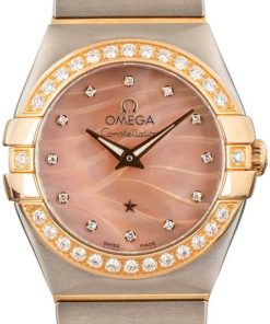 HandMade The Omega Constellation Wavy Mother of Pearl Diamond Dial