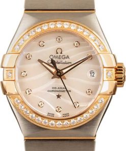 HandMade The Ladies Omega Constellation Wavy Diamond Dial
