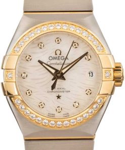 HandMade The Ladies Omega Constellation Steel & Yellow Gold