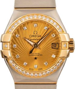 HandMade The Ladies Omega Constellation Champagne Supernova Dial