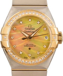 HandMade The Ladies Omega Constellation Champagne Mother of Pearl Dial