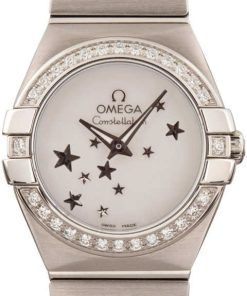 HandMade The Omega Constellation Stars Stainless Steel Mother of Pearl Dial