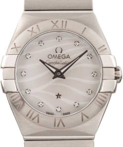 HandMade The Womens Omega Constellation Wavy Diamond Dial