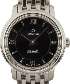 HandMade The Ladies Omega De Ville Prestige Black Dial