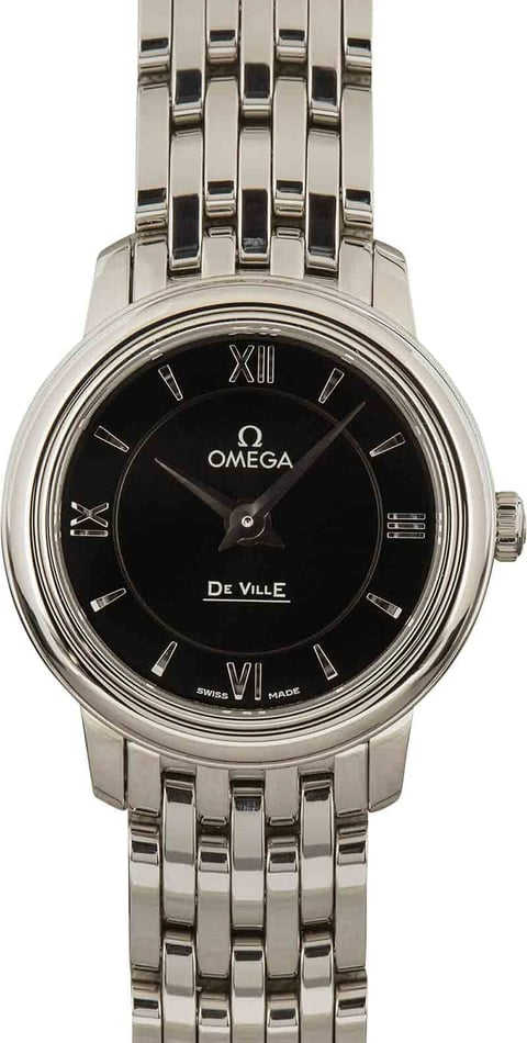 HandMade The Ladies Omega De Ville Prestige Black Dial