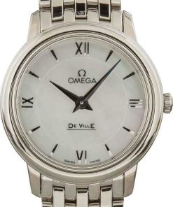 HandMade The Womens Omega De Ville Prestige Mother of Pearl Dial