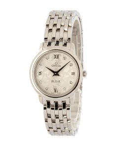 Alternative view of HandMade The Omega De Ville Prestige Silver Butterfly Diamond Dial