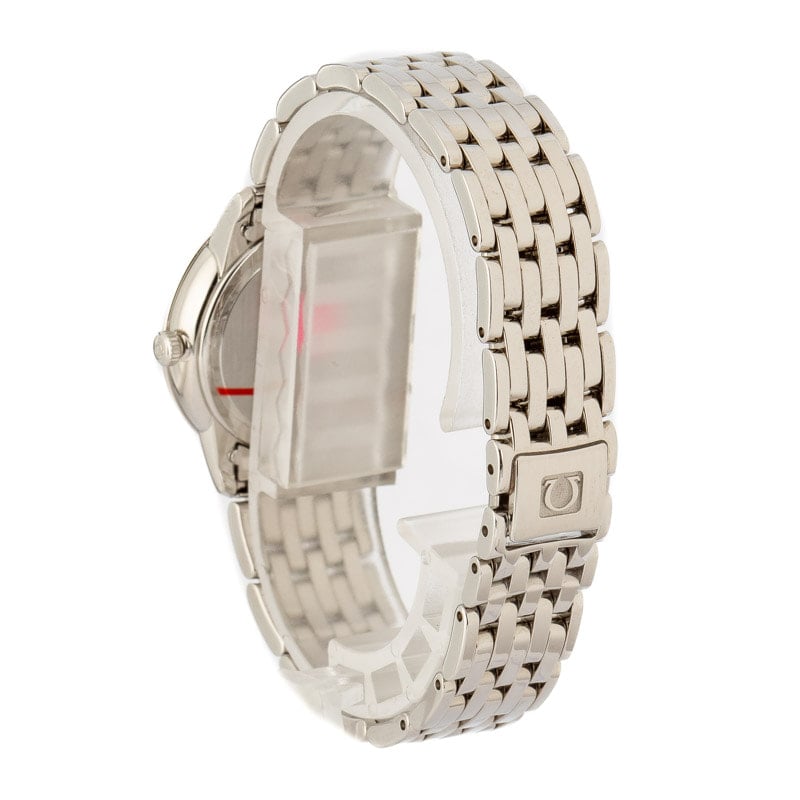 HandMade The Womens Omega De Ville Prestige Silver Butterfly Diamond Dial - Image 3