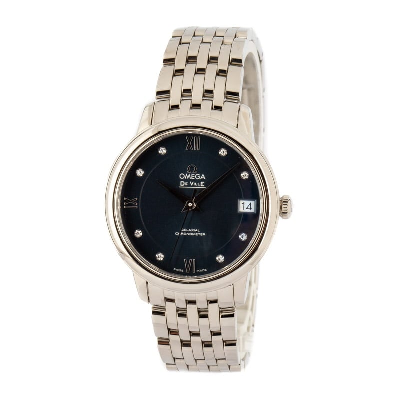 HandMade The Ladies Omega De Ville Prestige Blue Diamond Dial - Image 2