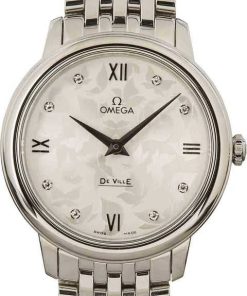 HandMade The Ladies Omega De Ville Prestige Diamond Butterfly Dial