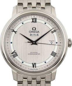 HandMade The Omega De Ville Prestige Silver Roman Dial