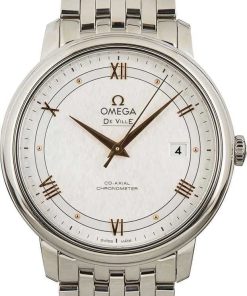 HandMade The Omega De Ville Prestige Silver Silk Dial