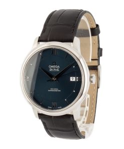 Alternative view of HandMade The Omega De Ville Prestige Blue Roman & Index Dial