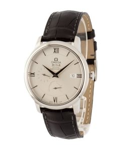 Alternative view of HandMade The Omega De Ville Prestige Steel on Leather Strap